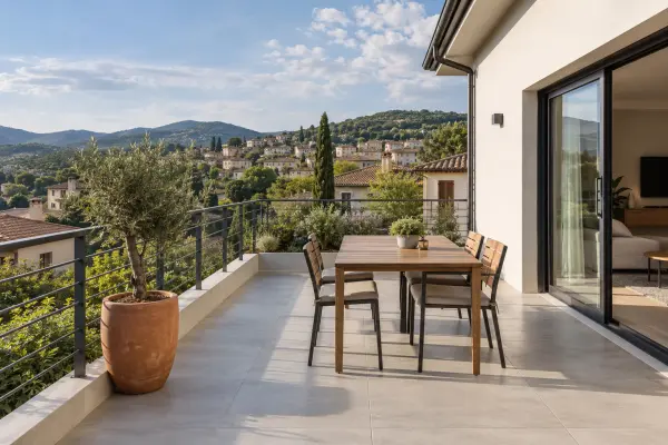 Terrazza dopo la ristrutturazione: immagine illustrativa generata con IA